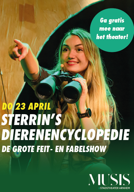 Theatervoorstelling Sterrin’s Dierenencyclopedie 🐍🐰🕷️